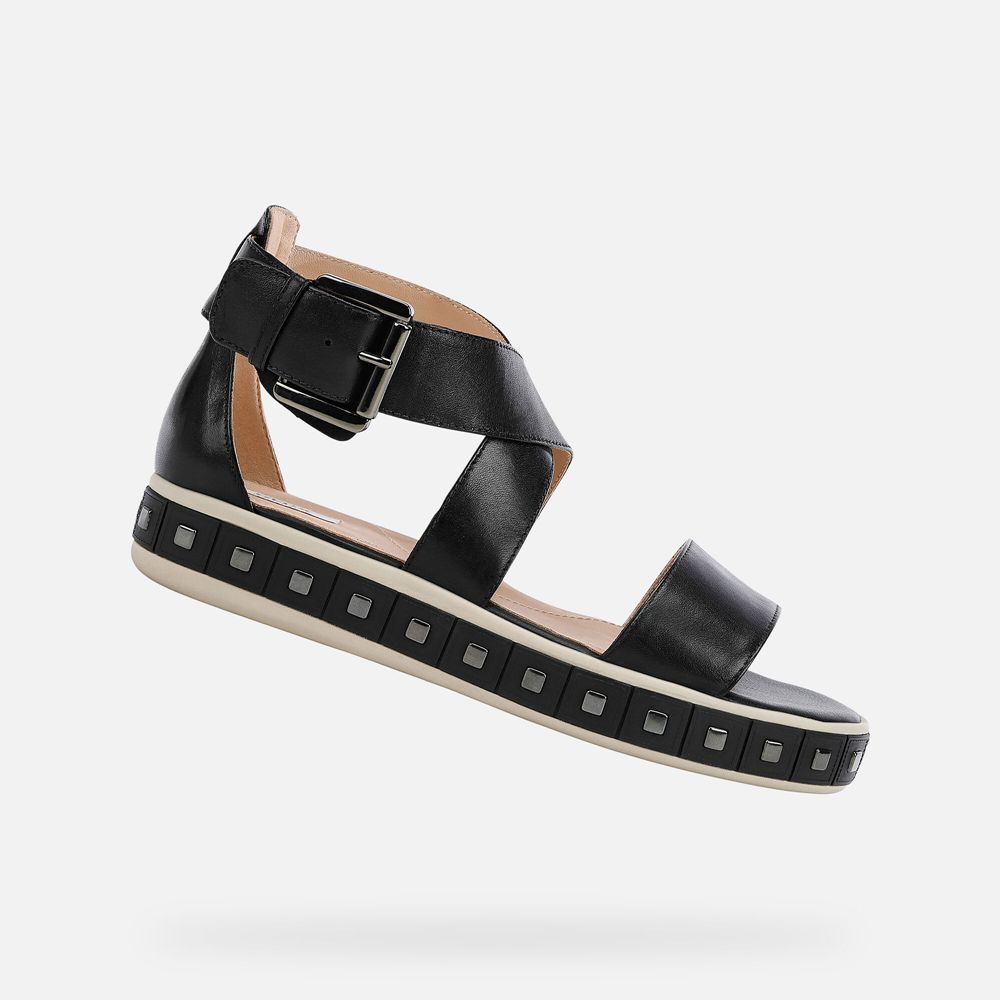 Geox Bayan Sandalet Siyah - Leelù - NCU-497623